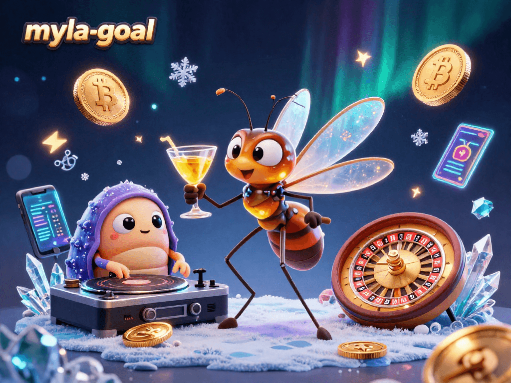 Engage in the thrilling action of myla-goal with unique casino characters as they spin the roulette wheel.