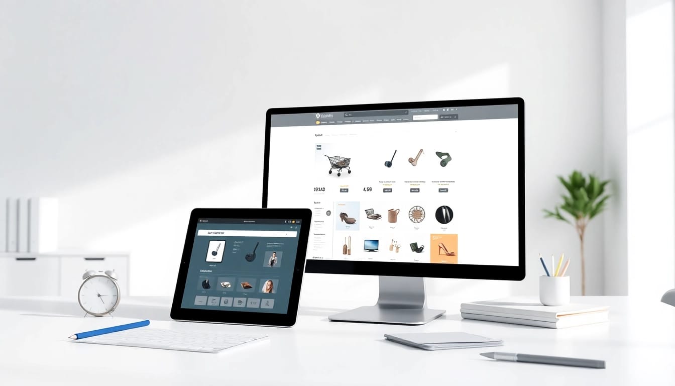 Explore Headless Shopify development with a modern e-commerce interface and design tools.