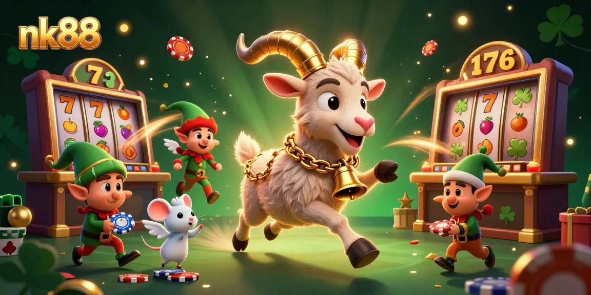 Engage in thrilling gameplay at nk88 with festive scenes from a lively casino atmosphere.