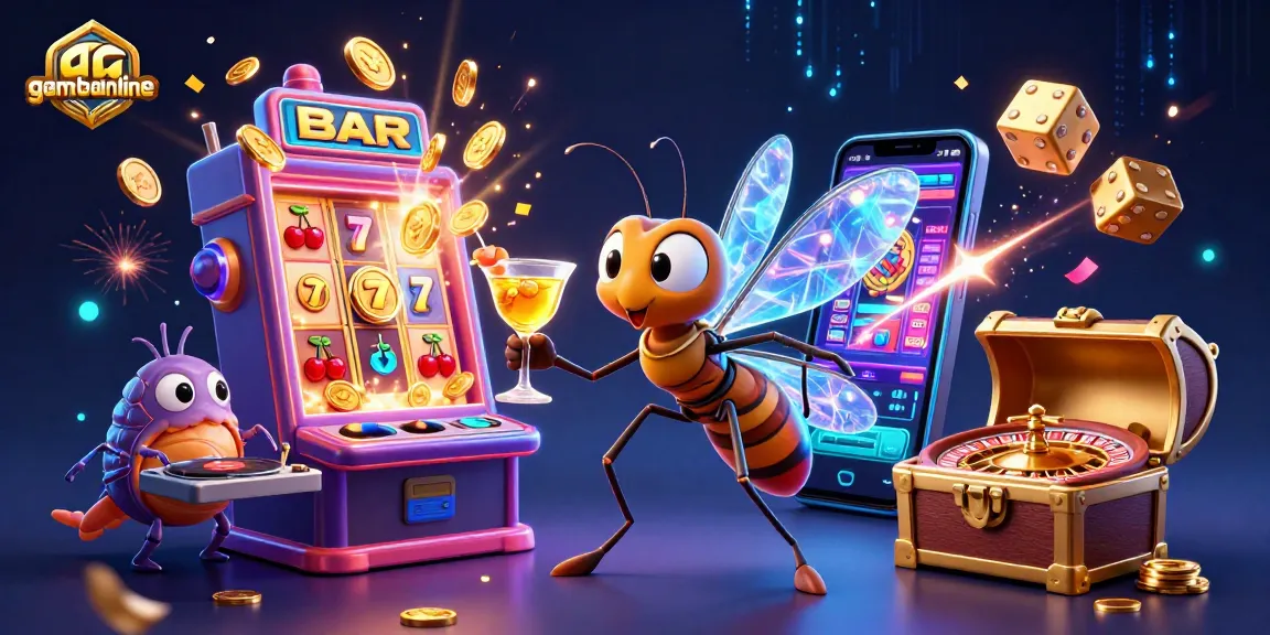 Experience gamebaiionline excitement with vibrant casino characters amid a jackpot explosion scene.