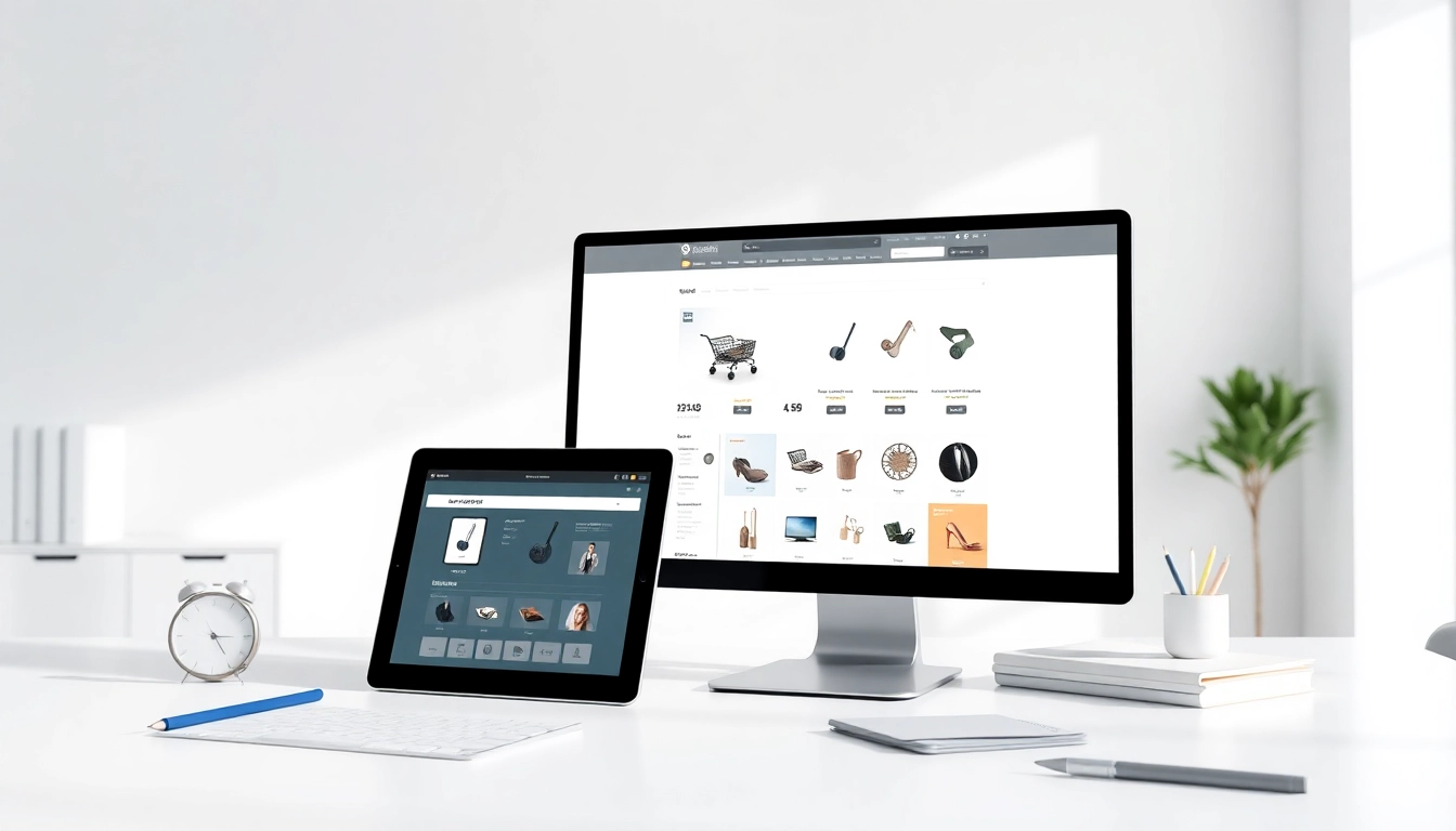 Explore Headless Shopify development with a modern e-commerce interface and design tools.