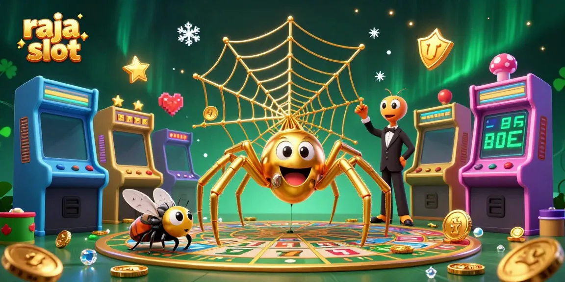 Permainan raja slot yang menarik dengan mesin slot dan karakter 3D menghibur.