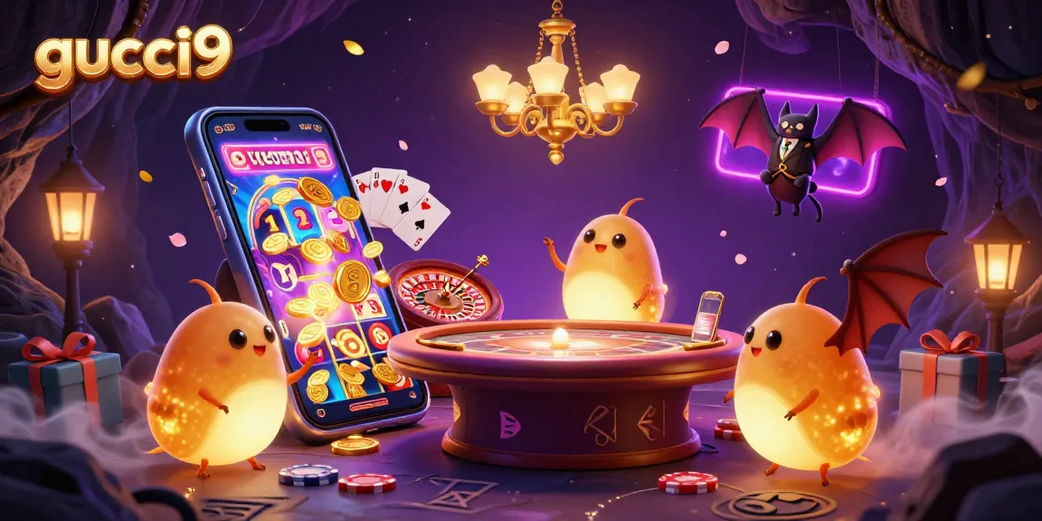 Join the thrill at gucci9 casino with colorful games and a lively glowworm setting.