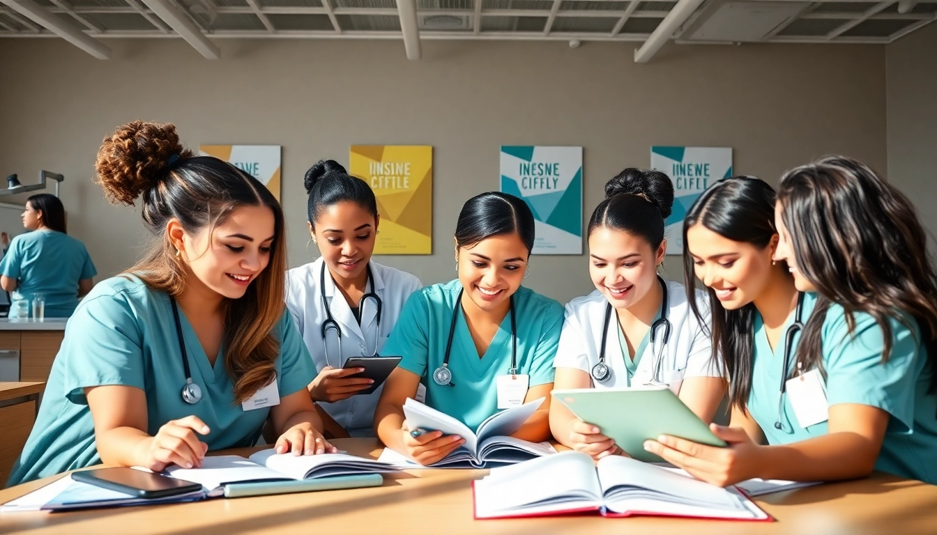 Students actively participating in the Houston Trusted Nclex review center study session, enhancing their NCLEX exam preparedness.
