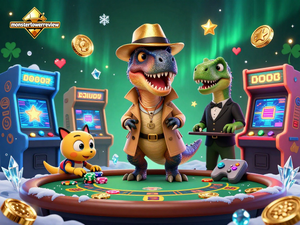 Engage in strategic gameplay at the blackjack table in the exciting monstertowerreview casino scene.