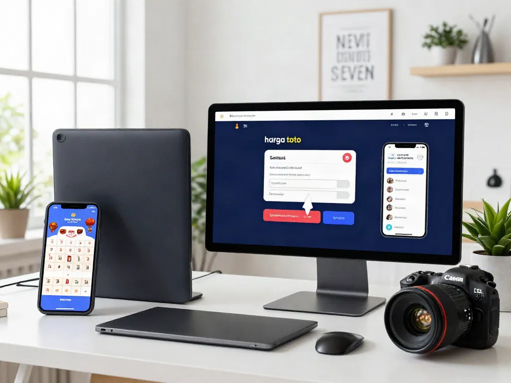 Interactive online betting interface highlighting harga toto in a modern workspace.