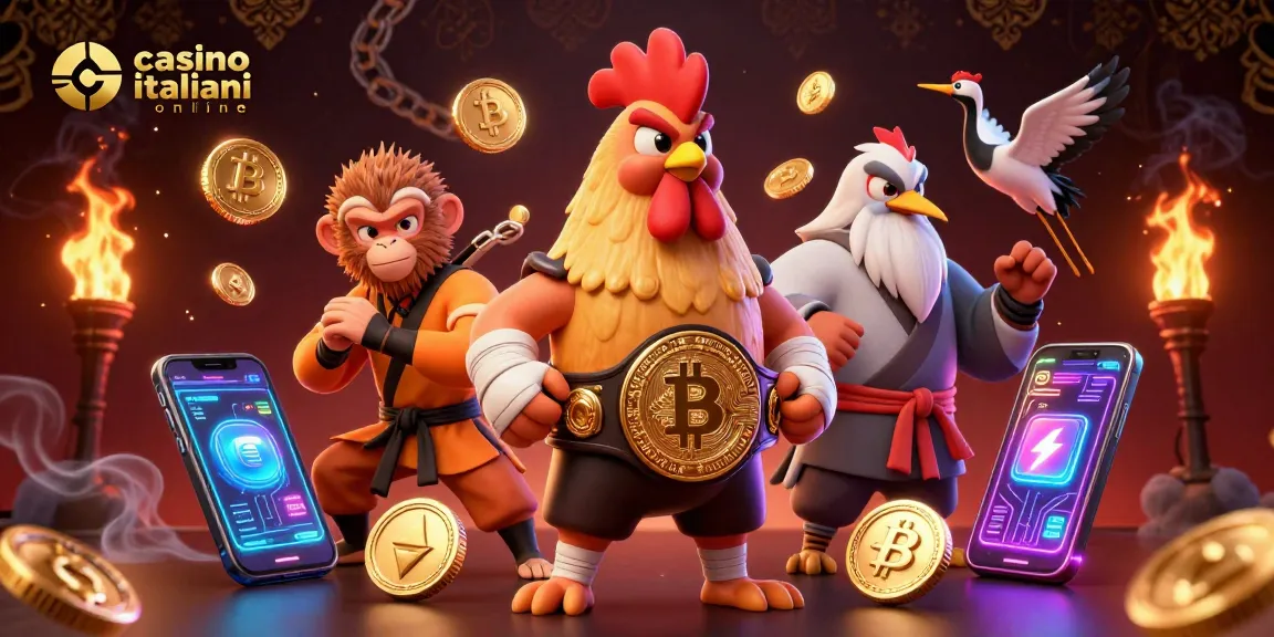 Gioco emozionante con il rooster muay thai e il maestro craneo in un casinò italiani online.