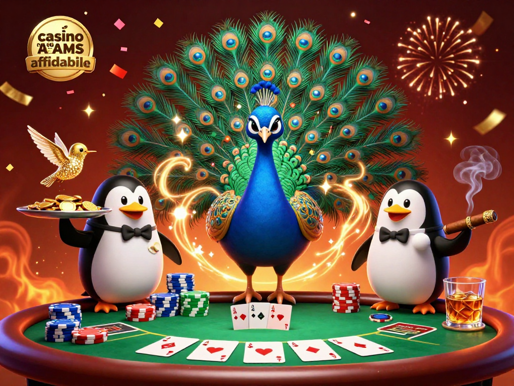 Scopri i giochi da casinò non AAMS affidabili con un pappagallo aristocratico e un pinguino maggiordomo.