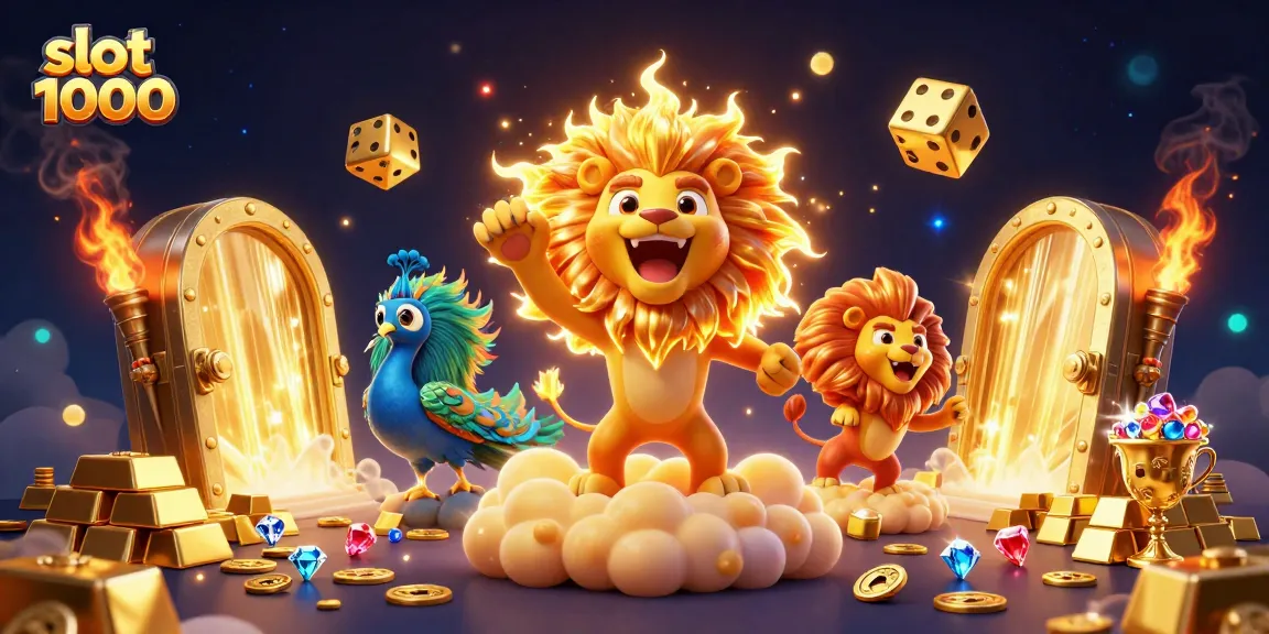 Memenangkan jackpot di slot 1000 dengan simbol buah dan peluang bersinar dalam permainan.