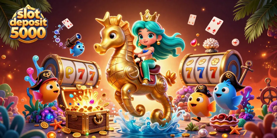 Experience thrilling wins with slot deposit 5000 in this colorful underwater casino adventure.