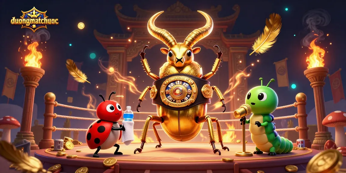 Experience thrilling gameplay in duongmatchuoc with golden beetles and dynamic characters in action.
