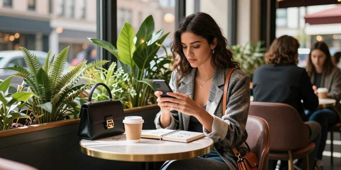 Gái gọi trong không gian cafe hiện đại, tươi vui, thể hiện phong cách sống đô thị.