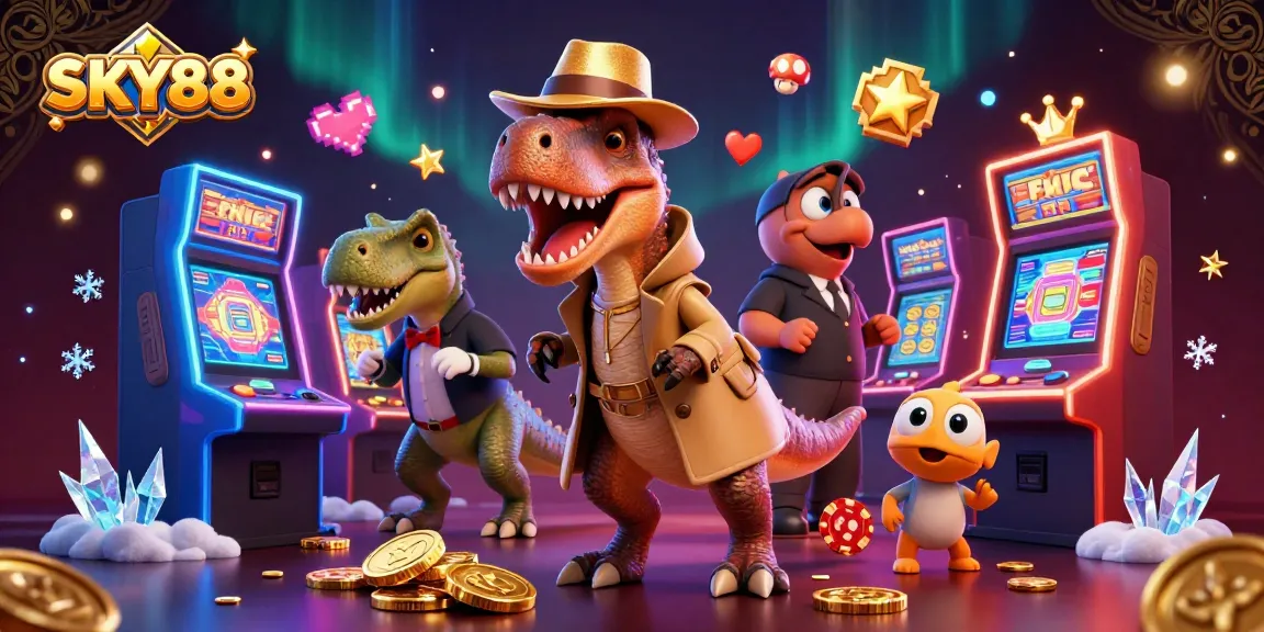 Engage with SKY88 as the velociraptor card counter and friends navigate thrilling slot action.