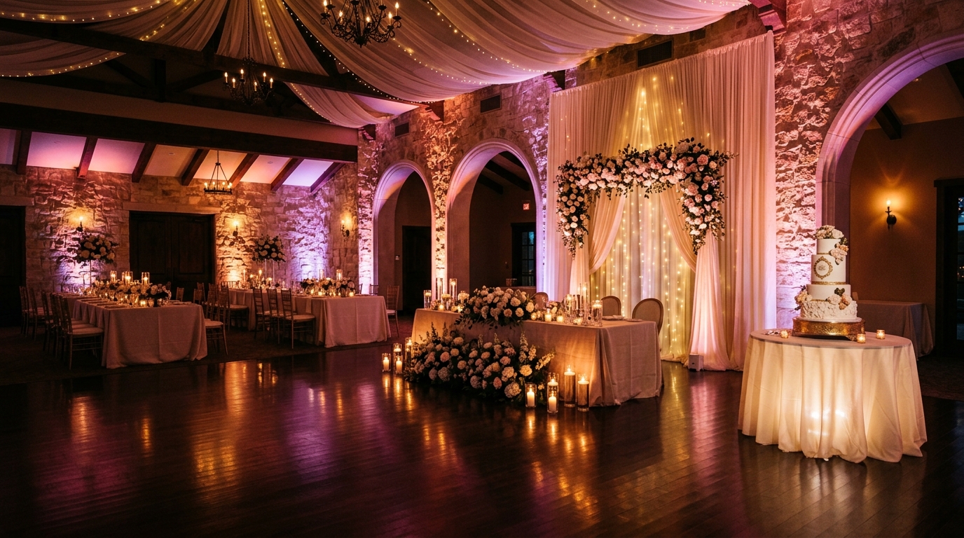 Uplighting Wedding Design Tips for Beginners