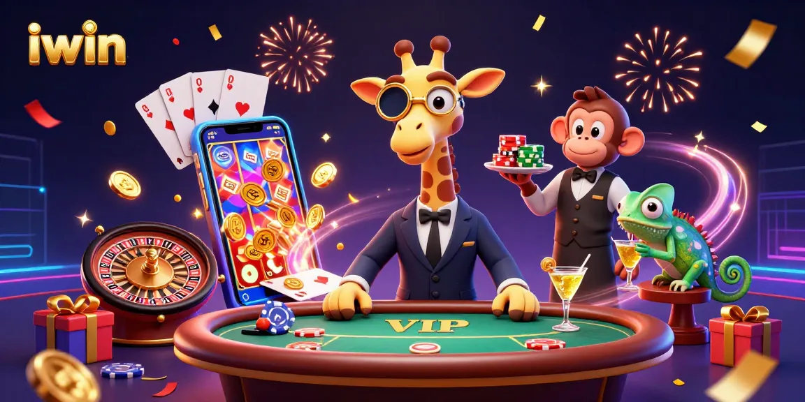 Join the excitement at iwin with the high-roller giraffe and dynamic casino elements!