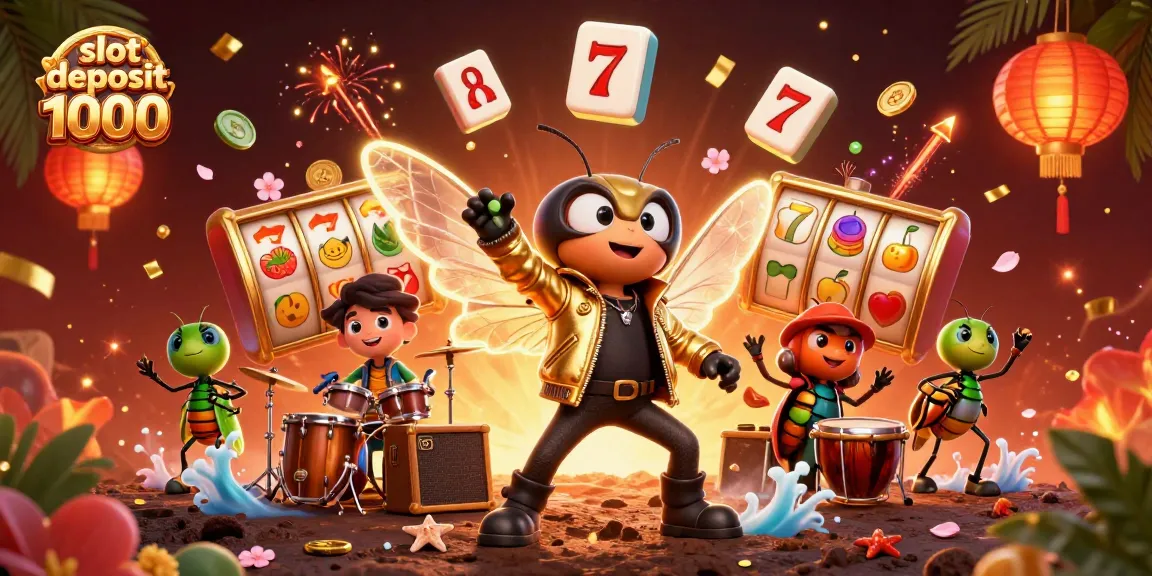 Spin and win with slot deposit 1000 showcasing vibrant animations and engaging casino elements!