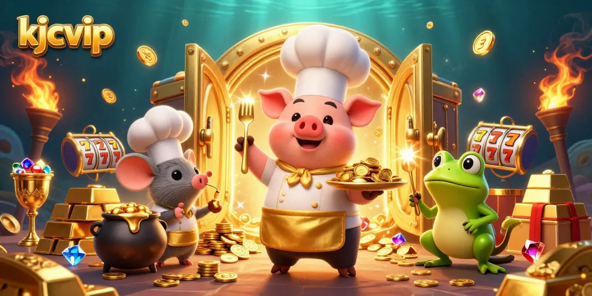 Engage in thrilling games at kjcvip, exploring gold coins with expert chefs and dazzling treasures.