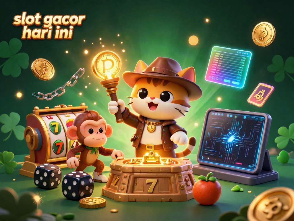 Menangkan slot gacor hari ini dengan cat arkeolog dan monyet penuntun di dalam kuil kasino.