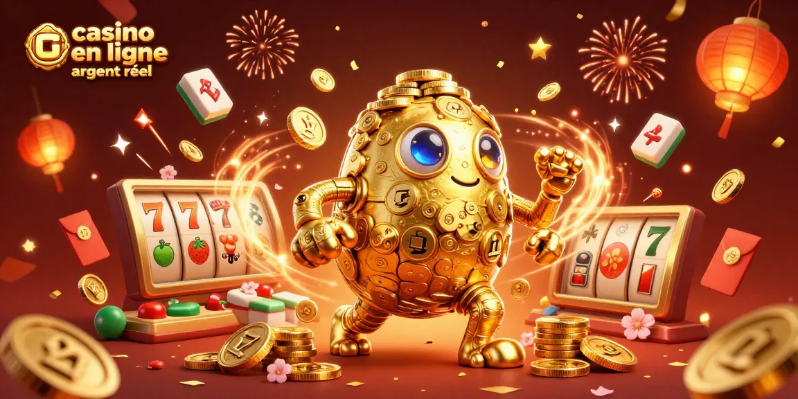 Gagnez des gains sur casino en ligne argent réel avec ce golem doré et des éléments de jeu animés.