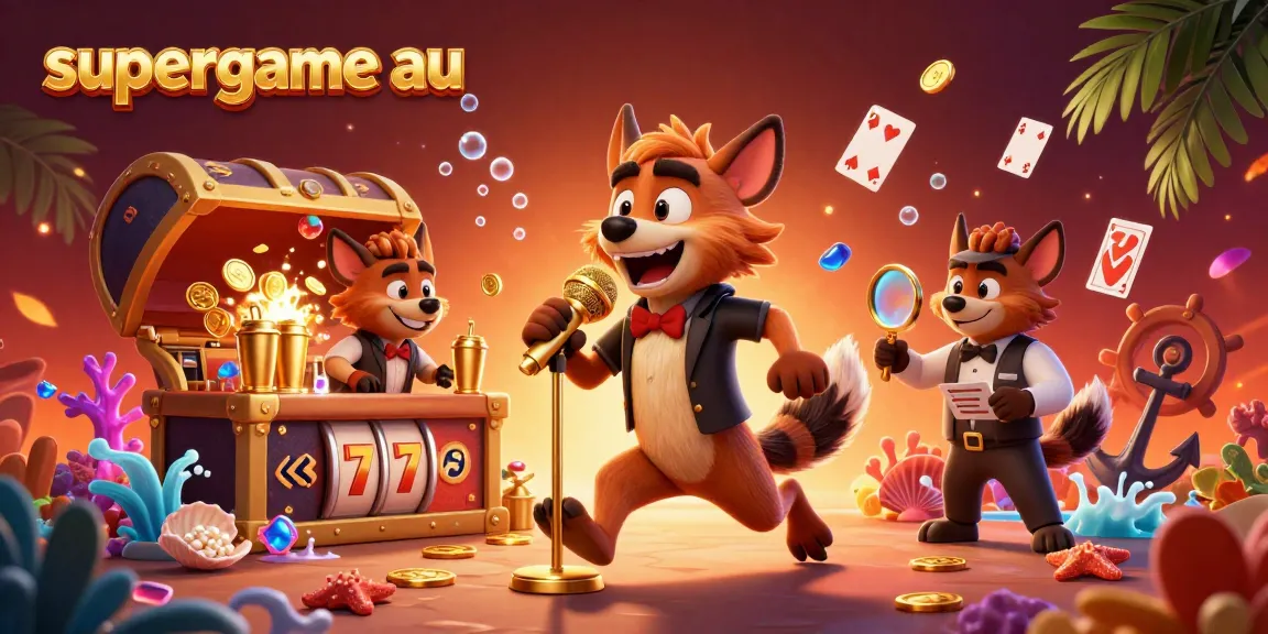 Join the fun at supergame au with hyenas running a lively casino scene filled with games and laughter.