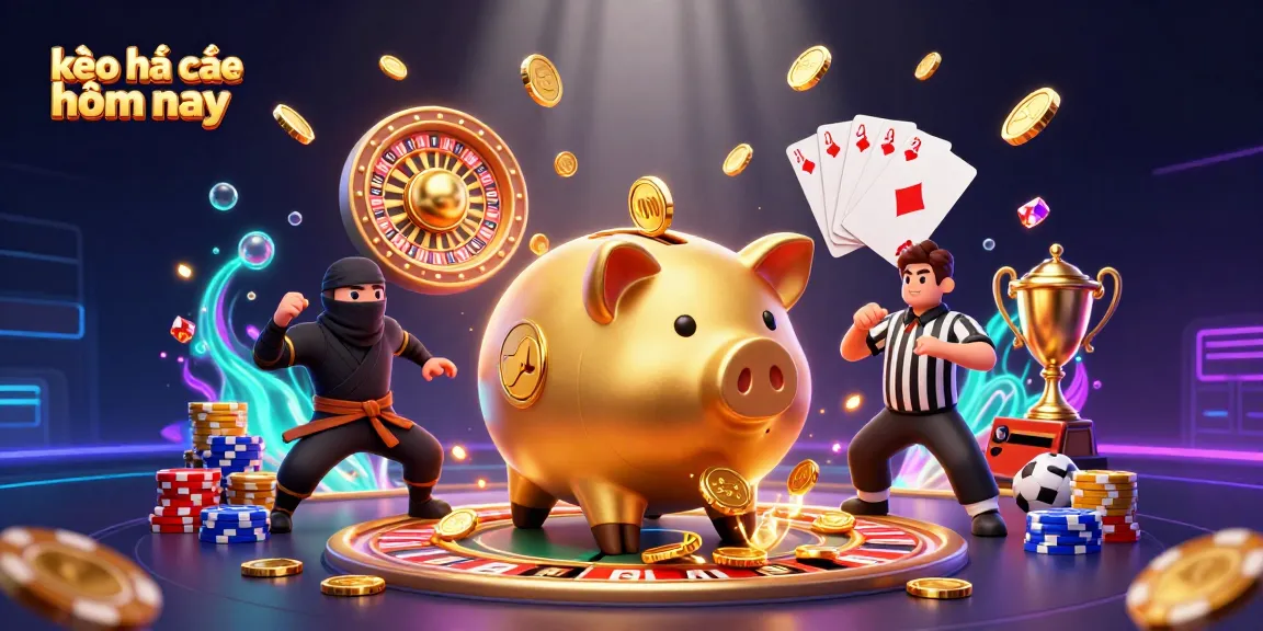 Experience the thrilling action of kèo nhà cái hôm nay with this vibrant casino scene featuring dynamic characters and iconic gambling elements.