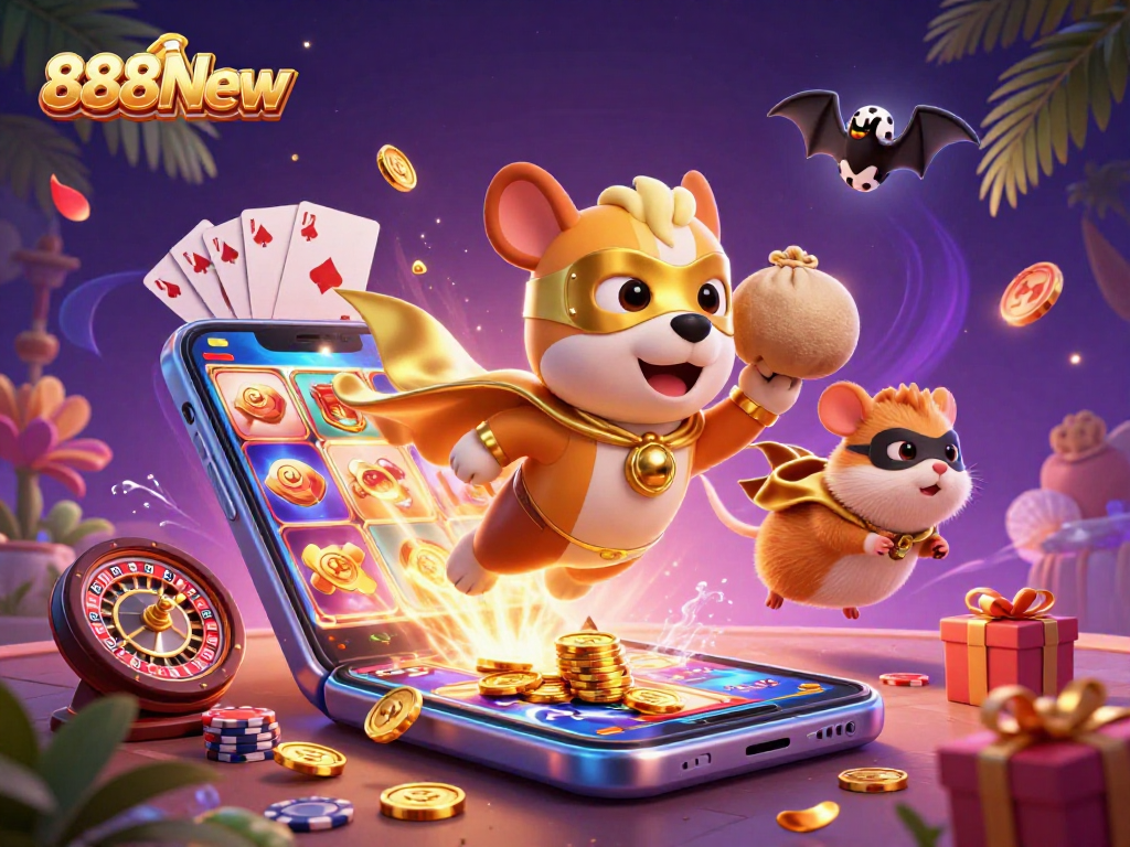 Join 888New in a dynamic casino adventure with a superhero dog and sidekick.