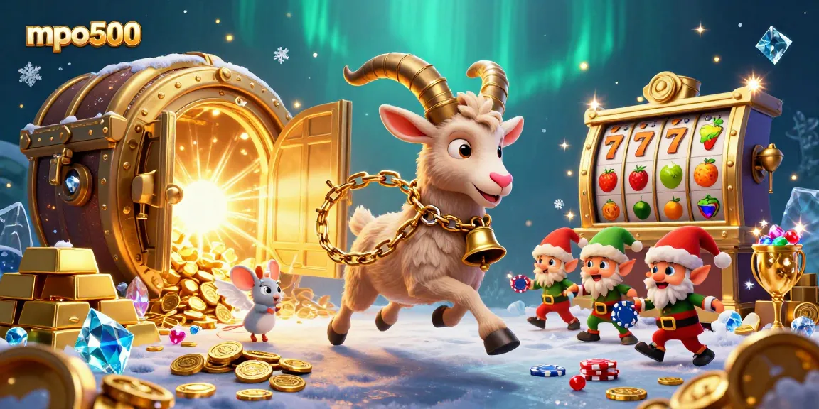 Play exciting games at mpo500 with fun characters in a vibrant casino scene.
