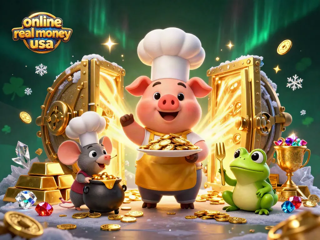 Engage in thrilling gameplay at online casino real money usa with vibrant scenes of winning and excitement.