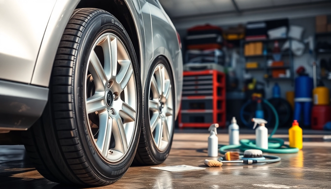 See the best way to clean car wheels and tires with this professionally detailed setup showcasing clean wheels.