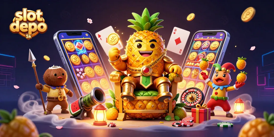 Mainkan slot depo 5k dengan karakter kasino yang ceria dan elemen permainan yang mengagumkan.