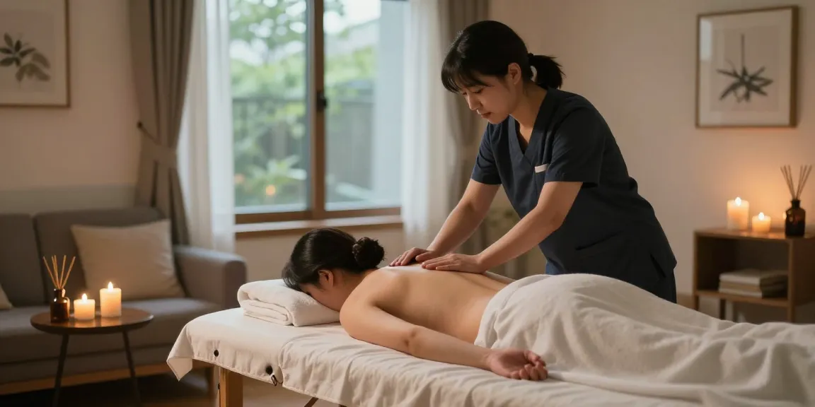 Experience serene 성남출장마사지 in a calming home environment, with a professional therapist providing personalized care.