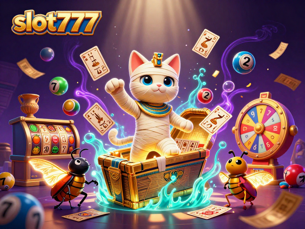 Experience thrilling gameplay with slot777 in an animated casino scene showcasing vibrant elements.
