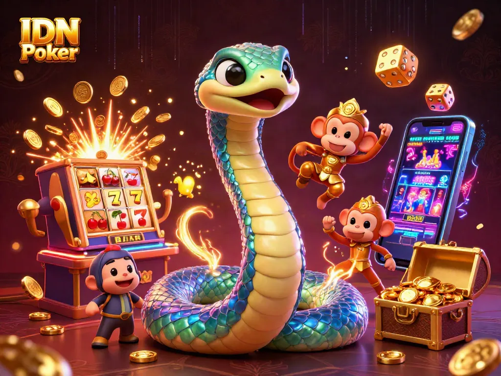 Experience IDN Poker with thrilling jackpots and vibrant casino graphics.