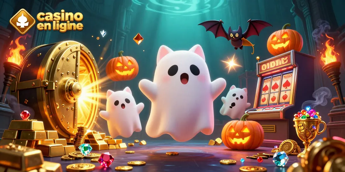 Profitez d'une aventure dans un casino en ligne crypto avec un chat fantôme et un vampire !