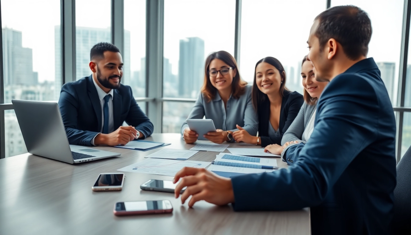 Find which business mobile provider is best UK during a productive meeting with diverse professionals.