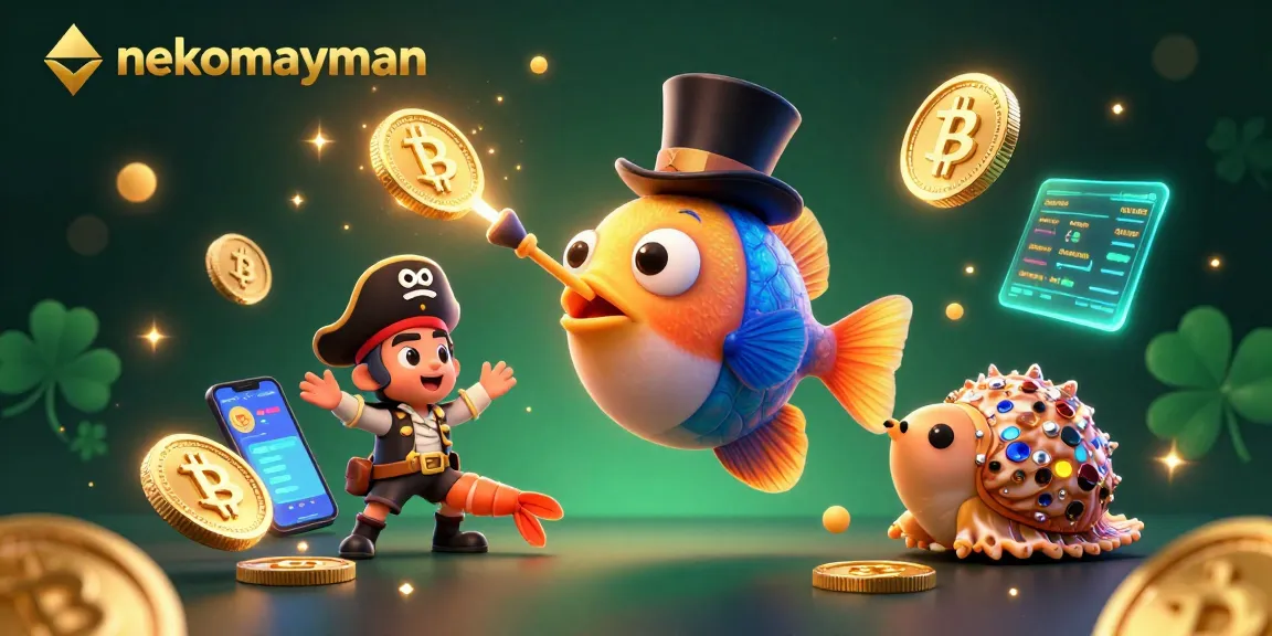 Engage with nekomayman as you dive into the thrilling underwater treasure hunt offered by this vibrant casino illustration.