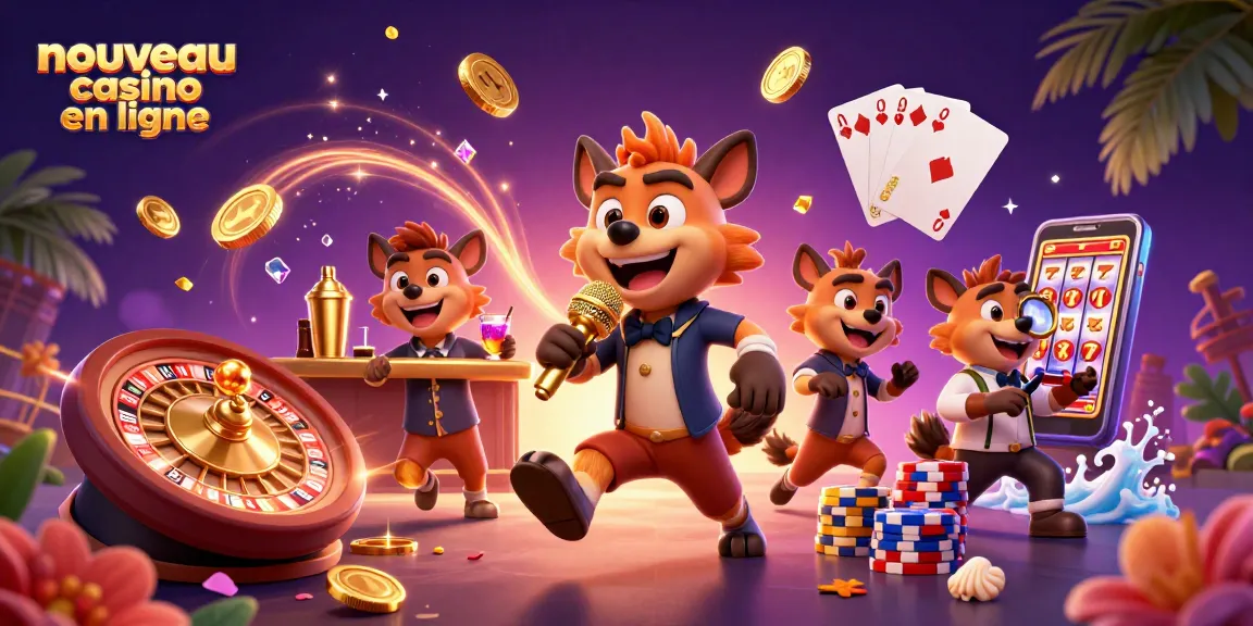 Profitez du nouveau casino en ligne avec un stand-up comique et des personnages animés pour une expérience de jeu captivante.