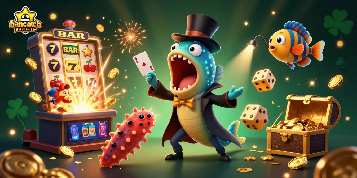 Catching the bounty in a vibrant illustration showcasing bancaucb's dynamic sea-themed casino game experience, featuring animated sea creatures and thrilling action.