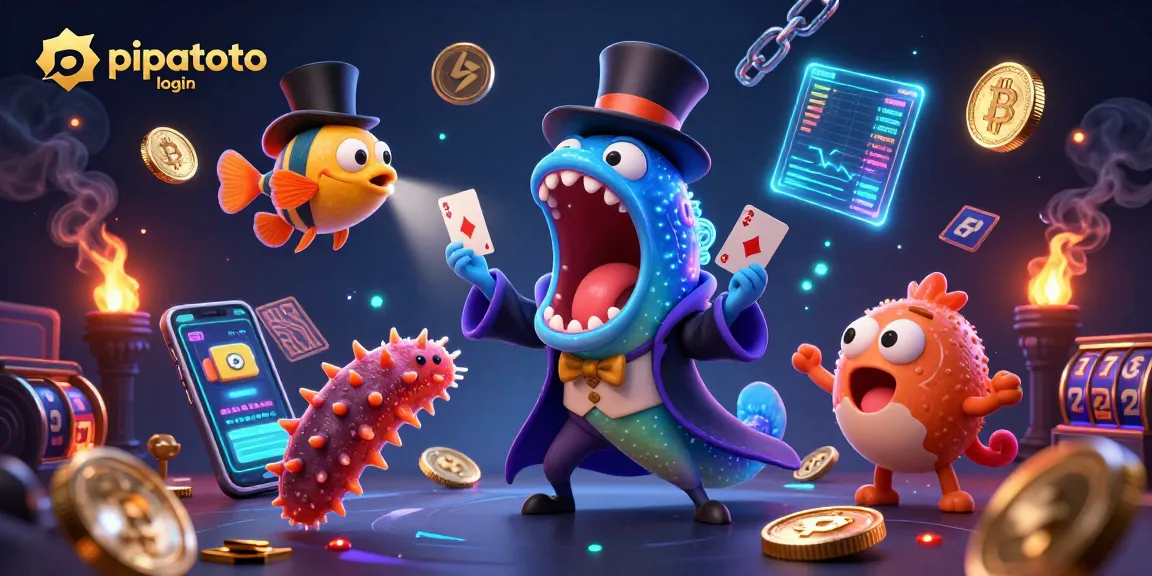 Engage with the vibrant pipatoto login magic act showcasing thrilling casino elements and colorful sea creatures.