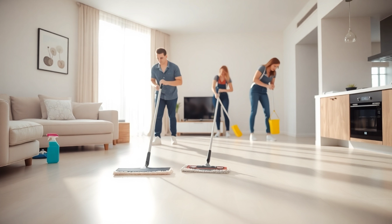 Bond cleaning Logan service depicting a clean apartment space being meticulously cleaned by professionals.