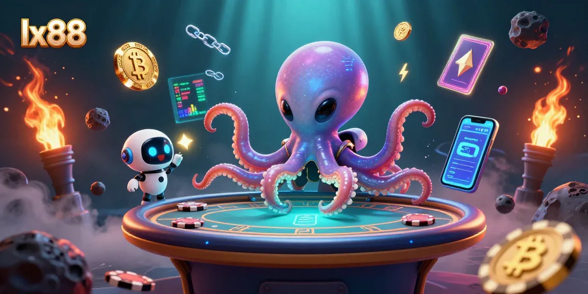 Experience exhilarating poker action at lx88 with a cosmic octopus and friendly robot.