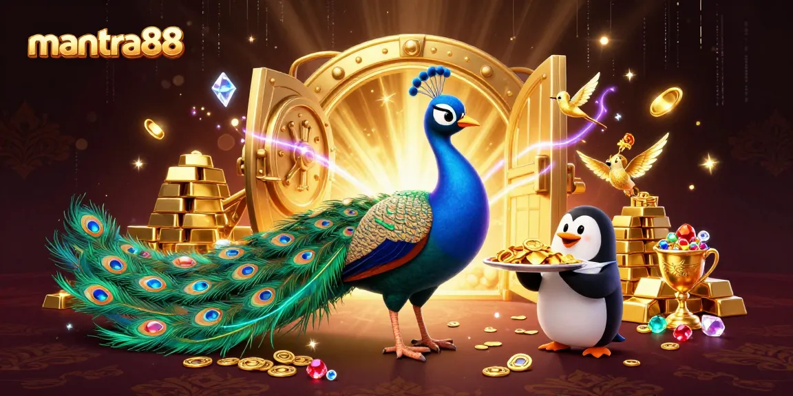 Experience the enchanting world of mantra88 with vibrant casino characters and stunning treasures.