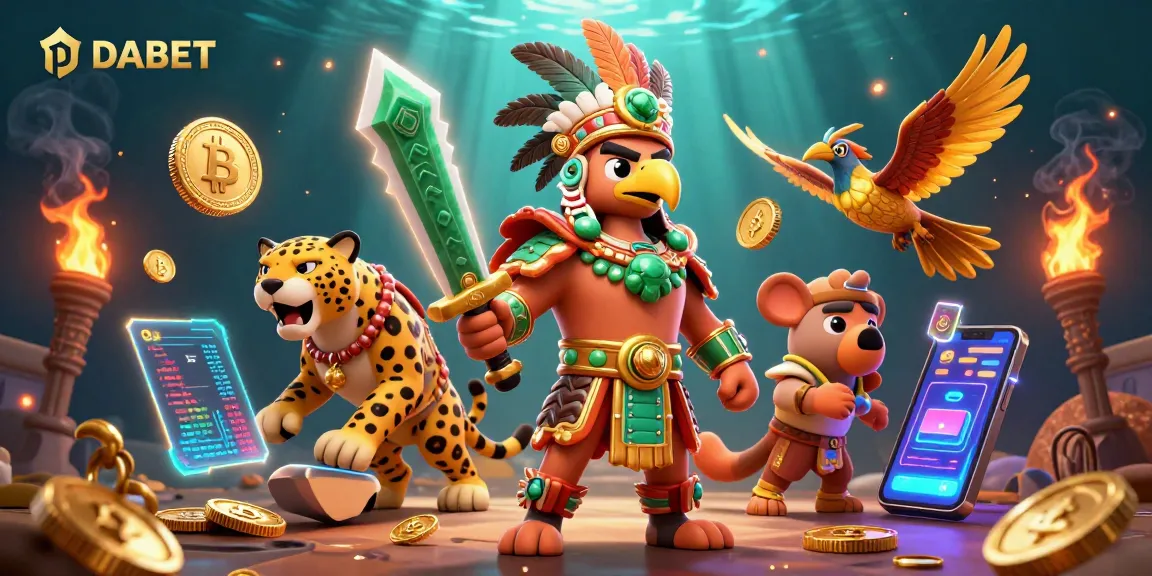 DABET enhances gaming experiences with crypto themes and vibrant casino characters.