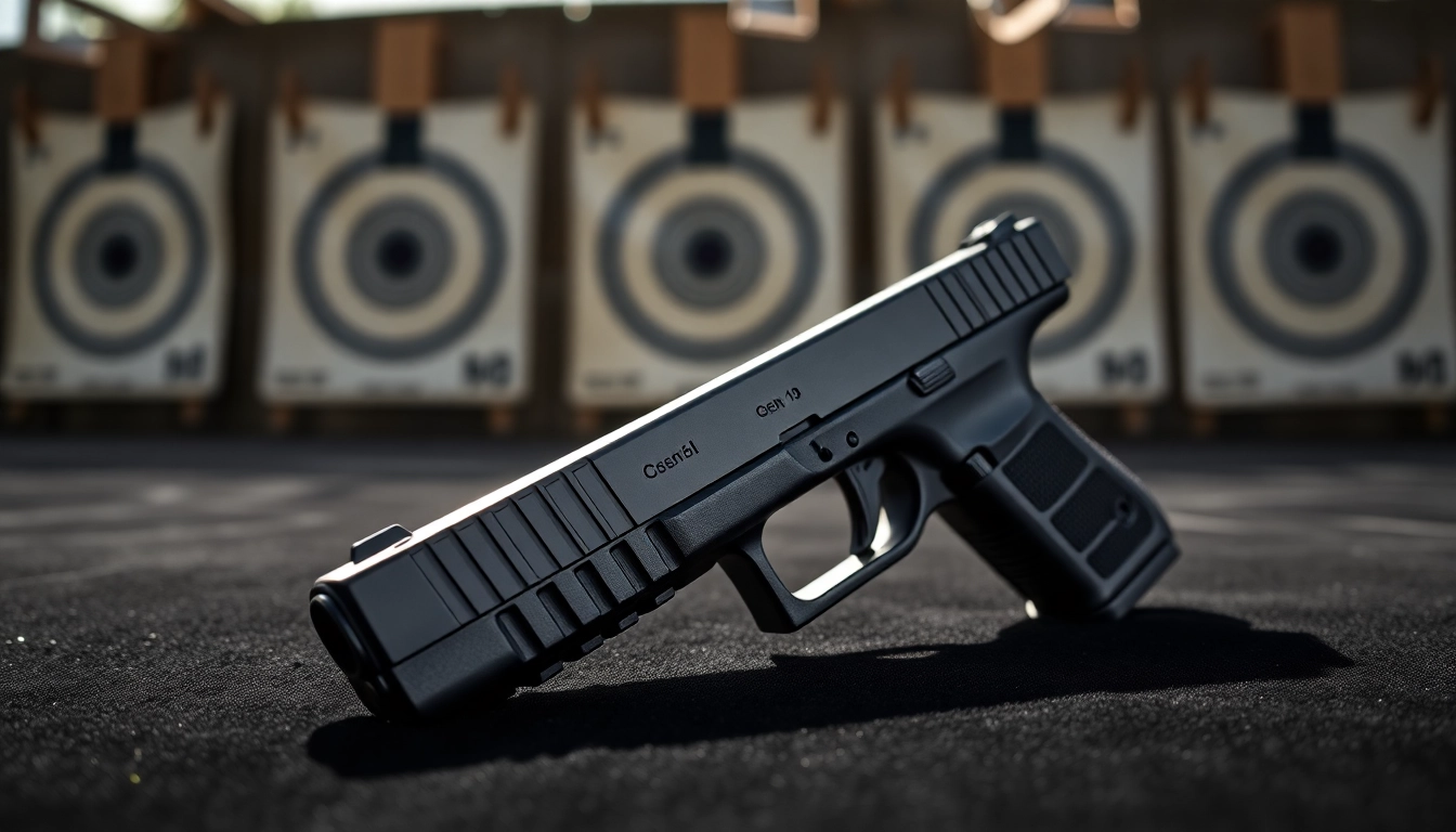 Showcase Glock 19 Gen 3 slide with detailed texture and craftsmanship on display